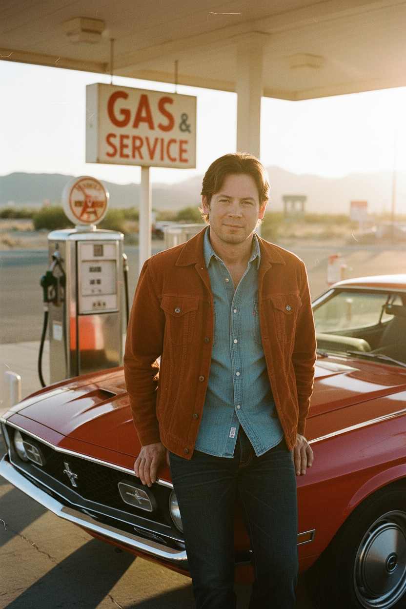 Man in a vintage look